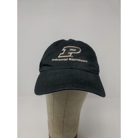 Purdue Slideback Hat Embroidered Logo Black Industrial Roundtable - Picture 2 of 10